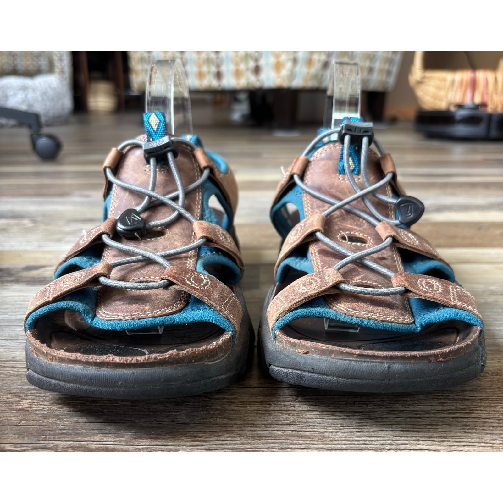 Sandali Keen Sarasota donna marrone blu impermeabili outdoor US 11 EU 42