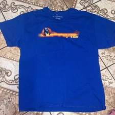 The Big Lebowski X Geek Fuel - El Duderino - Blue Short Sleeve T Shirt - Size XL