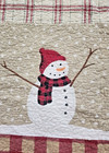 ST.NICHOLAS SQUARE HANDMADE CHRISTMAS QUILT  92X88 INCHES SNOWMEN XMAS TREES DEE — photo 9