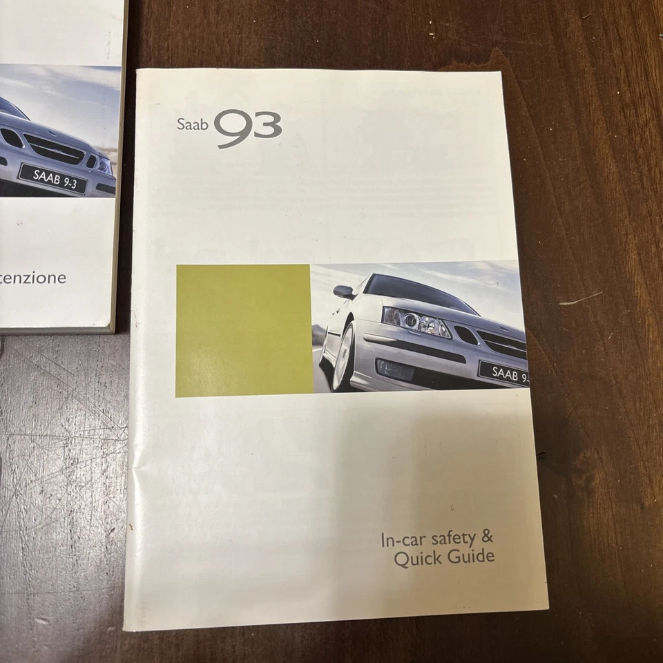 saab 9-3 Uso E Manutenzione Set Completo - Immagine 4 di 4