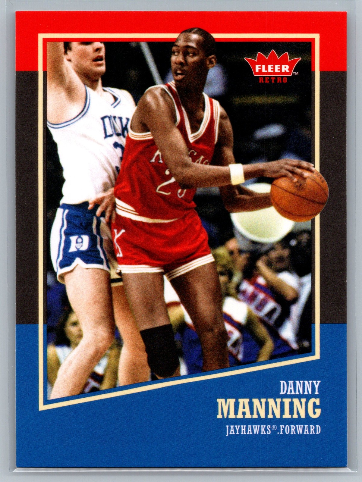 2013-14 Fleer Retro #21 Danny Manning Kansas Jayhawks