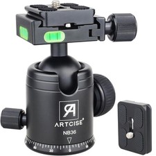 Tripod Ball Head Camera Tripod Ball Head Mount 36mm Diameter Ball All Metal C...