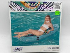 Peacock Feather Inflatable Pool Lounge With Cup Holder 6ft.2in. x 31in. Bestway