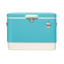 FSE Hard-Sided 54 Qt. / 80 Can Metal Cooler, ...