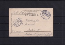 AW682) Ansichtskarte Gran Canaria gelaufen Deutsche Seepost Hamburg Westafrika