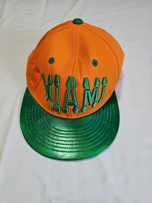 KB ETHOS MIAMI Premium Head Gear Baseball Cap Snapback Orange Green Hat