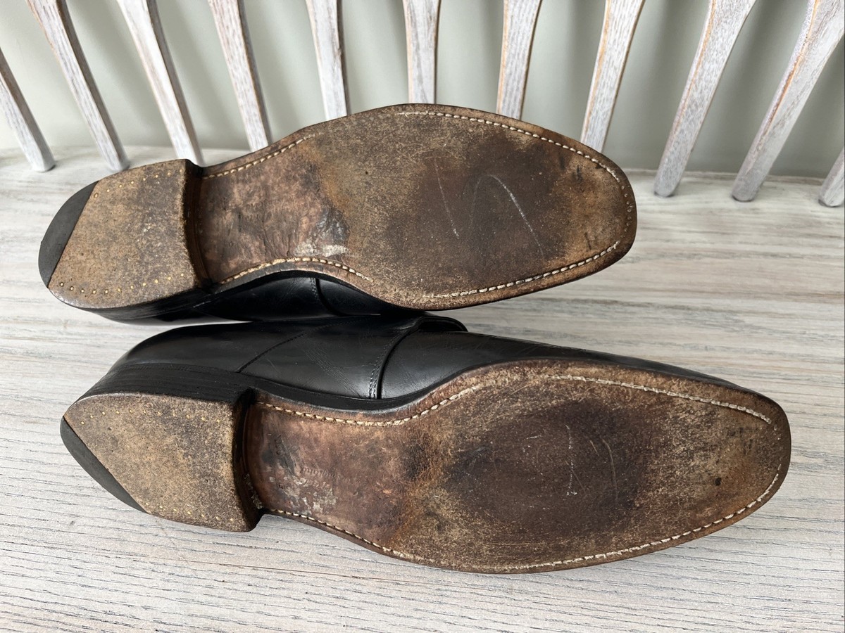 Church's Westbury US Size 11.5 UK 10.5 G Black Leather Monk Strap