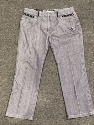 Seven 7 Jeans Mens 38 x 32  Black Premium Denim Slim Straight Fit Stretch