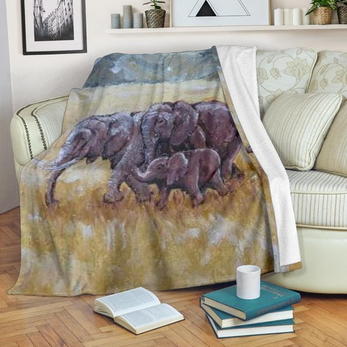 elephant family- blanket - Picture 9 of 10