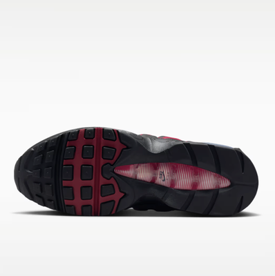 Nike Air Max 95 Big Bubble OG Men Shoes Black Team Crimson Wolf