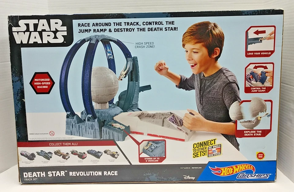 NUEVO EN CAJA STAR WARS Death Star Revolution Race Hot Wheels ¡Motorizado! Foto 2 de 4