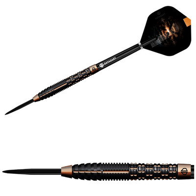 Datadart Aether | Steeldarts 95% Tungsten | 25g | Schwarz/Bronze Dartpfeile Set