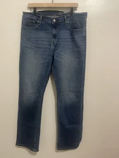 George Jeans Men 36x34 Blue Bootcut Stretch Denim Classic Casual Preppy Western