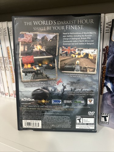 Call of Duty Finest Hour PlayStation 2 PS2 completo con manuale testato CIB - Foto 5 di 9
