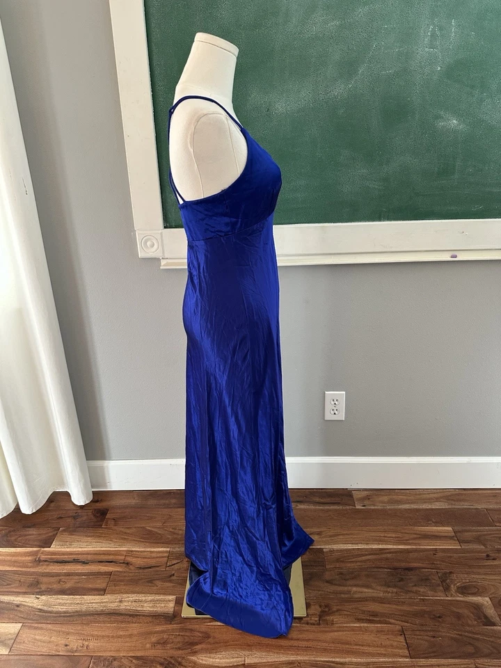 Vestido vintage Zum Zum azul real semi formal talla 7/8 Foto 3 de 4