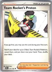 Team Rocket's Proton 177/182 Destined Rivals