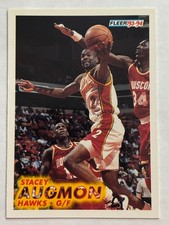 1993-94 Fleer #1 Stacey Augmon Atlanta Hawks Hakeem Olajuwon Shadow