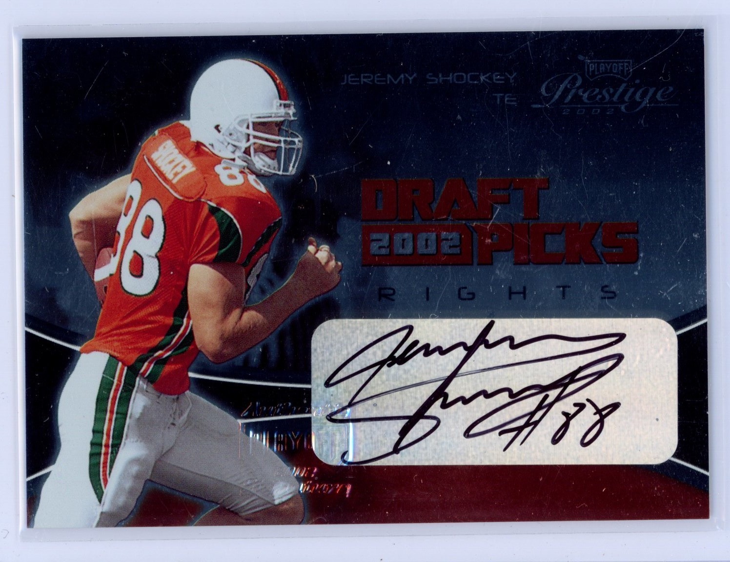Jeremy Shockey Playoff Prestige Draft Picks #DP20 Draft Picks-Autograph