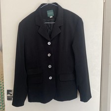 Charlotte Halton smart black fitted jacket size 16 Work Business 40/L25”
