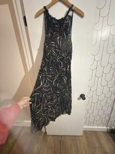 Ava And Viv Women’s Boho Sundress Size X Black, Brown, And Cream