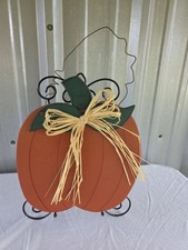 Handmade Wooden Pumpkin Decor Or Shelf Sitter for Fall