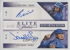 2015 Panini Elite Extra Edition 21/25 Jairo Labourt Richard Urena #6 Auto s3g
