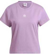 Adidas Womens Essential Slim Tshirt. Purple. Size Medium 100 Cotton