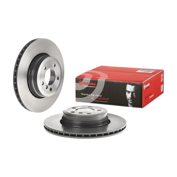 2X Brembo Bremsscheiben 345Mm InnenbelÜFtet Hinten Passend FÜR BMW 7-image