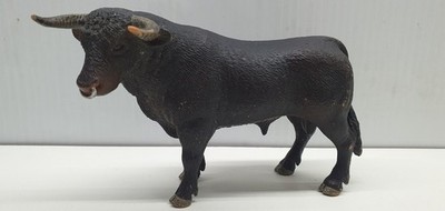 Schleich Black Bull Nose Ring Figurine #13722 Figure 2012 Retired Farm No Tag