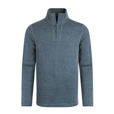 Weird Fish Mens Stowe Knitted Quarter Zip Fleece Top WF647 