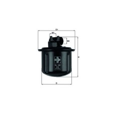 ORIGINAL® Knecht Kraftstofffilter für Honda CRX III CIVIC V Hatchback ACCORD V