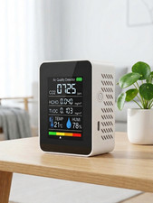 Homefish 5 in 1 Digitaler Luftqualitätsmelder - CO2 und Feuchtigkeitsmonitor