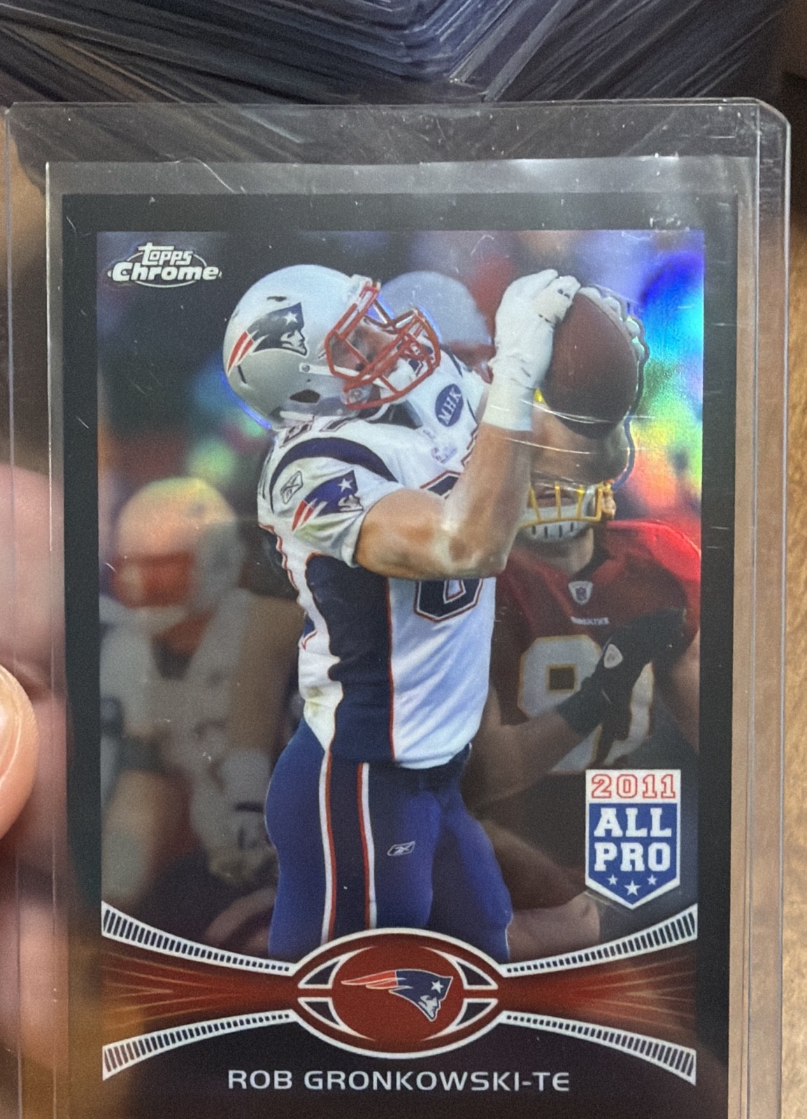 2012 Topps Chrome - All-Pro Rob Gronkowski #12 Black Refractor /299