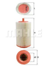 Luftfilter Filtereinsatz LX 1277 MAHLE für MERCEDES-BENZ C-KLASSE T-Model SLK