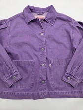 Levi's Fresh Esther Modern Cotton Jacket, Size Small, Purple, 100 Cotton, Denim