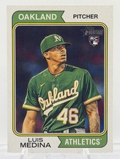 Luis Medina 2023 Topps Heritage #649 RC Oakland Athletics
