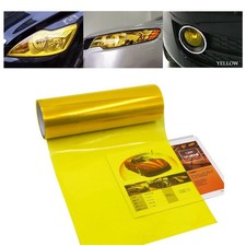 1797 Car Light Tint Film Headlight Fog Light Taillight Yellow Tinted Vinyl Ta...