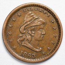 1863 XF/AU Our Army Patriotic Civil War Token CWT