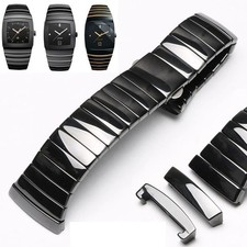 17-29mm Ceramic Watch Strap For Rado Sintra Series Watchchain Bracelet Metal New