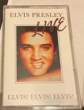 VINTAGE Import Elvis Cassette NEW Live Live Live Made In England RARE