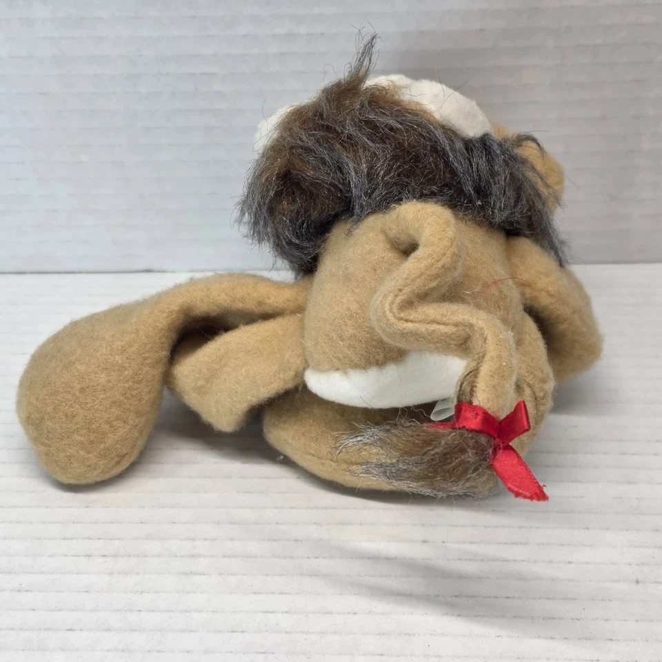 VTG 1985 Hallmark Monroe Lion Plush Stuffed Animal Sewn Toy 5” Rodney Reindeer - Image 3 of 4