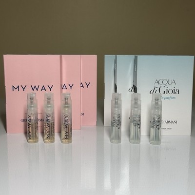 Giorgio Armani womens perfume. Travel Size. Set of 6 Units