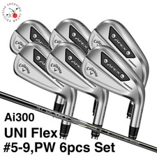Callaway APEX Ai300 Iron Set 5-9, PW 6pcs RECOIL DART 6 Graphite Shaft UNI Flex