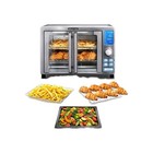 Air Fryer French Door Toaster Oven - 6-Slice Capacity LED Display StainlessSteel