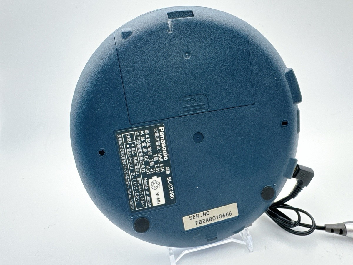 Panasonic SL-CT490 Portable CD Player Blue Anti-Skip w Remote