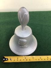 Vintage  WW2 British RAF Victory Aluminium Benevolent Bell 1939-1945 (d)