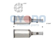 Oyodo DPF Rußpartikelfilter Dieselpartikelfilter 20N0023-OYO für PEUGEOT 407 SW