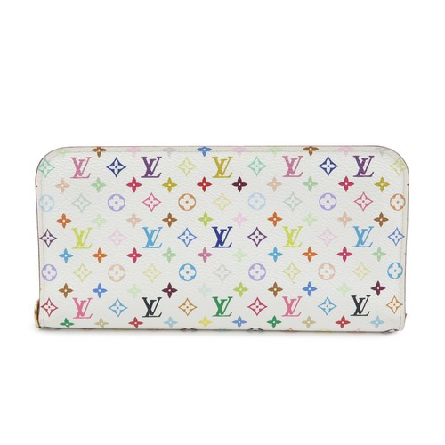 Louis Vuitton Monogram Portefeuille Insolite Long Wallet Blanc M93751 Used F/S