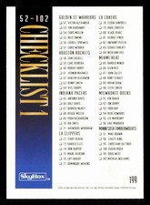 1994-95 SkyBox Premium #199 Checklist 1: 1-102