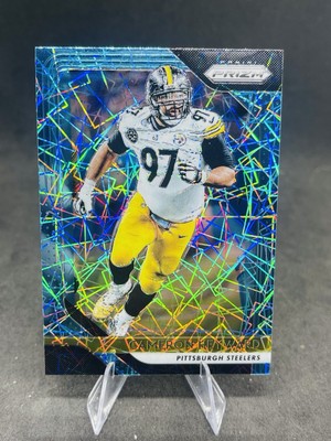 2018 Panini Prizm #35 Cameron Heyward Blue Lazer Parallel Pittsburgh Steelers
